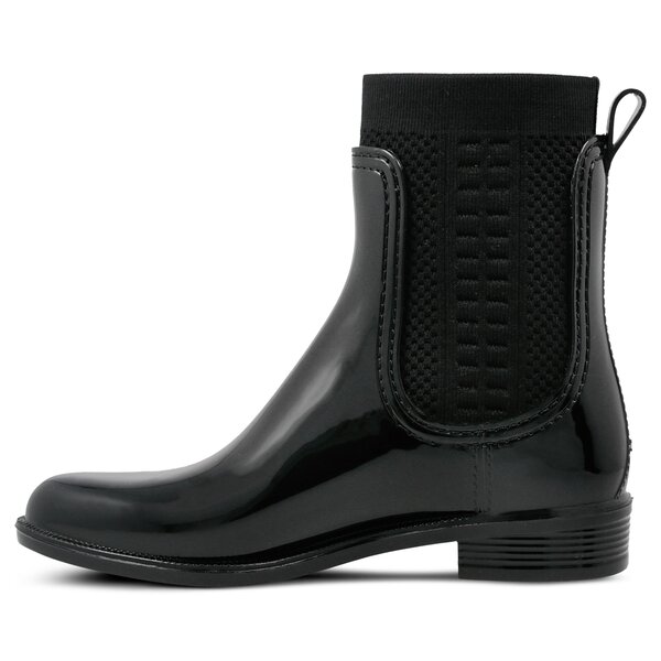 Damskie kalosze (buty gumowe) TOMMY HILFIGER TOMMY KNIT RAIN BOOT fw0fw02940990 kolor czarny