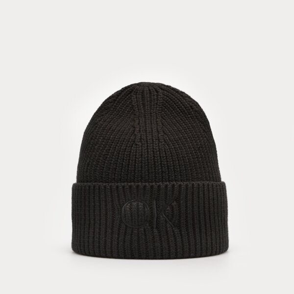 Męska czapka zimowa CALVIN KLEIN CZAPKA RE-LOCK BEANIE k60k608660bax kolor czarny