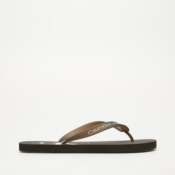 Męskie klapki CALVIN KLEIN BEACH SANDAL MONOLOGO ym0ym00838bds kolor czarny