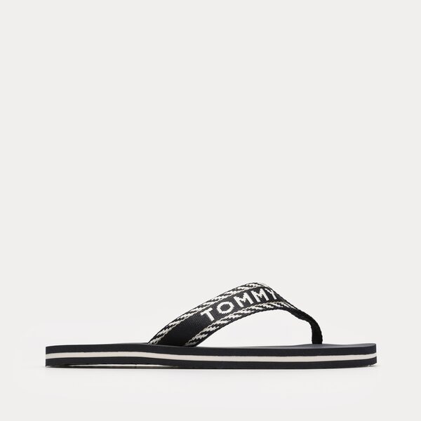 Damskie klapki TOMMY HILFIGER TOMMY WEBBING SANDAL fw0fw07143dw6 kolor granatowy