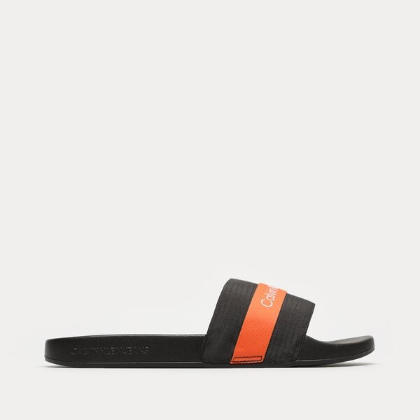 Męskie klapki CALVIN KLEIN SLIDE WEBBING ym0ym006630jh kolor czarny