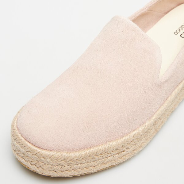 Damskie espadryle TOMS BALLET PINK SUEDE 10020702 kolor różowy