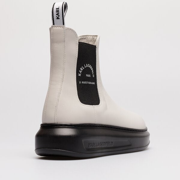 Damskie botki / sztyblety KARL LAGERFELD KAPRI MAISON GORE MID BOOT kl62540-010 kolor biały