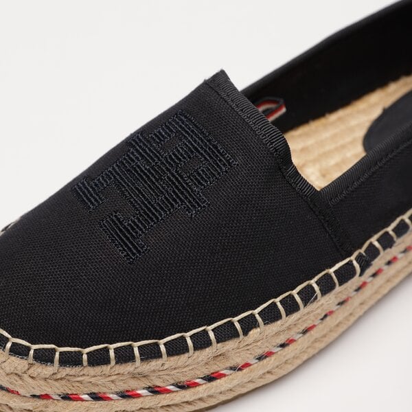 Damskie espadryle TOMMY HILFIGER TH EMBROIDERED FLATFORM fw0fw07014dw6 kolor granatowy