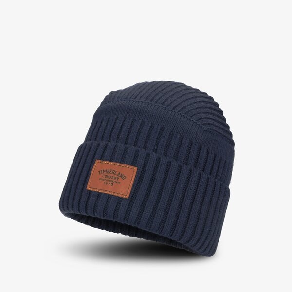 Damska czapka zimowa TIMBERLAND CZAPKA RIBBED BEANIE tb0a1egw4511 kolor granatowy