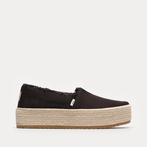 Damskie espadryle TOMS BLACK CANVAS 10019795 kolor czarny