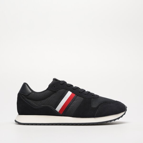 Męskie sneakersy (buty) TOMMY HILFIGER RUNNER EVO MIX fm0fm04699dw5 kolor granatowy