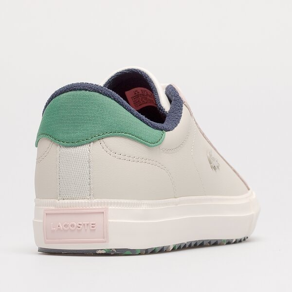 Damskie sneakersy (buty) LACOSTE POWERCOURT WNTR 222 2 SFA 744SFA00471S4 744sfa00471s4 kolor beżowy