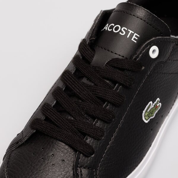 Damskie sneakersy (buty) LACOSTE POWERCOURT 222 6 SFA 744SFA0077312 744sfa0077312 kolor czarny