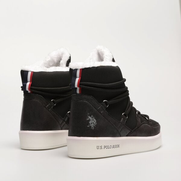 Damskie buty za kostkę U.S. POLO ASSN. VEGY vegy005wblk kolor czarny