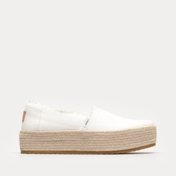 Damskie espadryle TOMS WHITE CANVAS 10019820 kolor biały