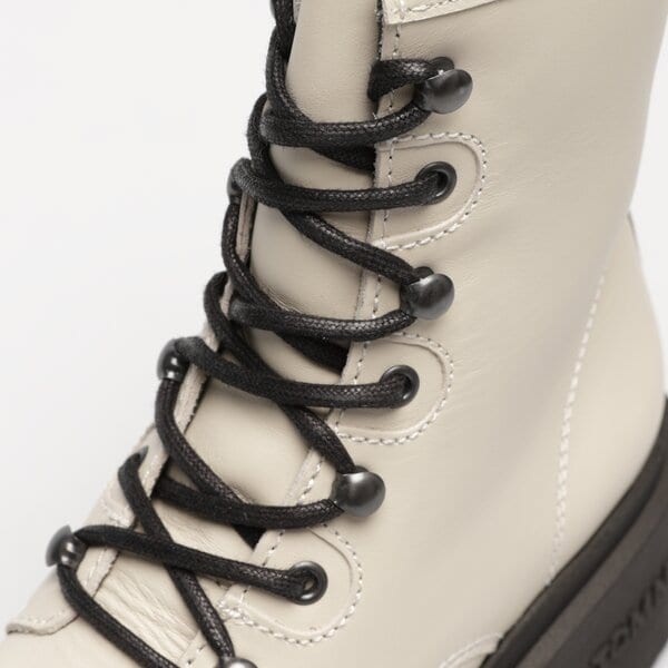 Damskie buty za kostkę TOMMY HILFIGER TJW LACE UP BOOT CHUNKY en0en02404aev kolor beżowy