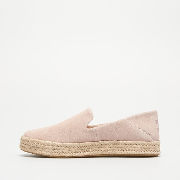 Damskie espadryle TOMS BALLET PINK SUEDE 10020702 kolor różowy