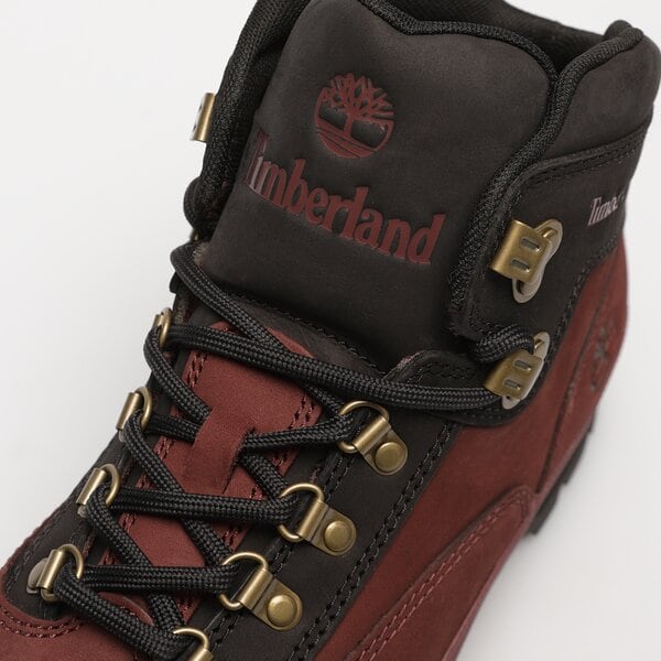 Męskie buty outdoor (trekkingowe) TIMBERLAND EURO HIKER LEATHER tb0a5zq5c601 kolor bordowy