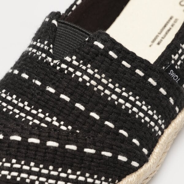 Damskie espadryle TOMS BLACK MULTI CHUNKY GLOBAL WOVEN 10019676 kolor czarny