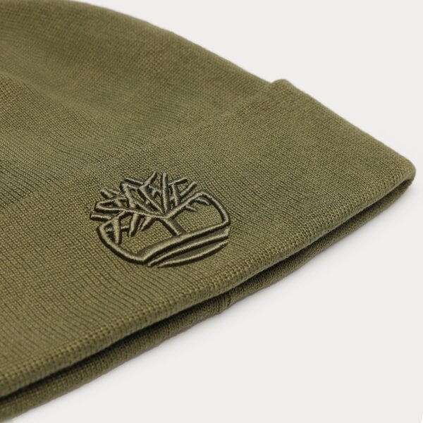 Damska czapka zimowa TIMBERLAND CZAPKA TONAL 3D EMBROIDERY BEANIE EMBROIDERY tb0a2pjra581 kolor zielony