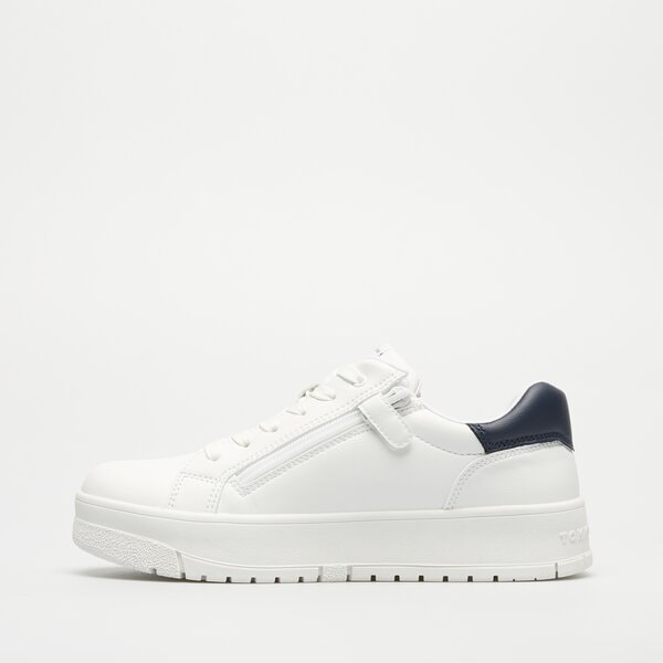 Dziecięce sneakersy (buty) TOMMY HILFIGER FLAG LOW CUT LACE-UP t3x9333561355100 kolor biały