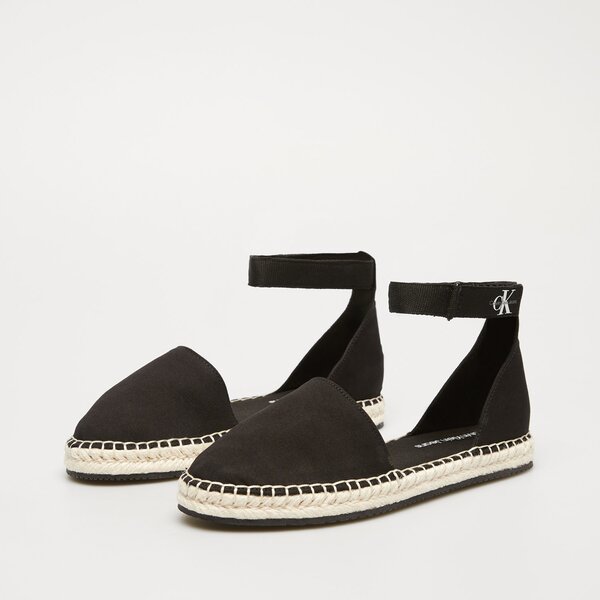 Damskie mokasyny i półbuty CALVIN KLEIN ANKLE ESPADRILLE BTW yw0yw01027beh kolor czarny