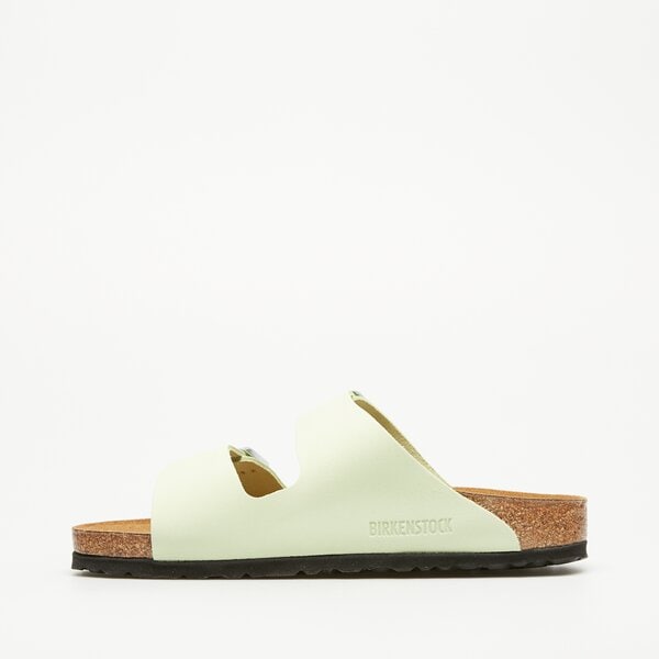 Damskie klapki BIRKENSTOCK ARIZONA LENB FADED LIME 1026710 kolor żółty