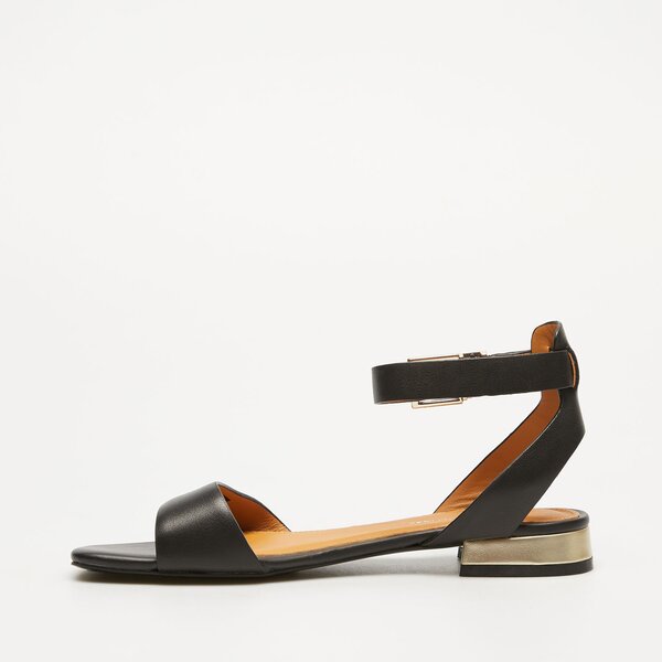 Damskie sandały TOMMY HILFIGER TH HARDWARE FLAT SANDAL fw0fw07733bds kolor czarny