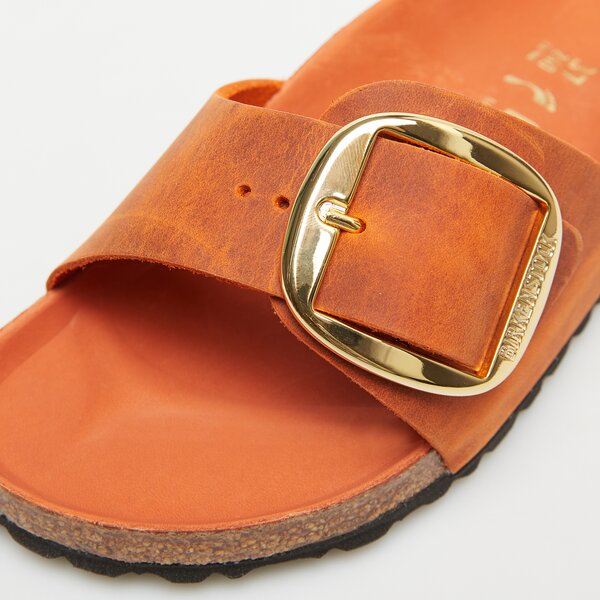 Damskie klapki BIRKENSTOCK MADRID BIG BUCKLE LEOI 1026632 kolor pomarańczowy