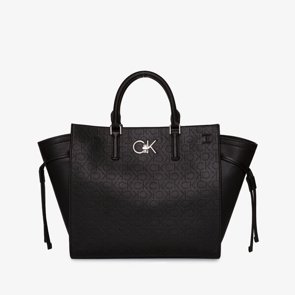 Damska torebka CALVIN KLEIN TOREBKA RE-LOCK DRAWSTRING TOTE BAG k60k609126bax kolor czarny