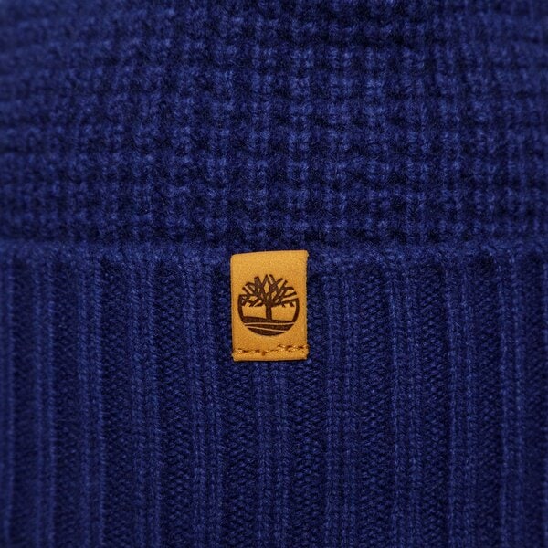 Damska czapka zimowa TIMBERLAND CZAPKA RECYCLED CASHMERE BEANIE tb0a2pa1cy51 kolor granatowy