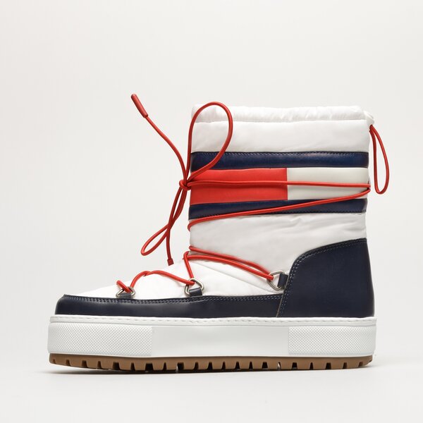 Damskie śniegowce TOMMY HILFIGER TOMMY JEANS SNOWBOOT LOW en0en021620k4 kolor biały